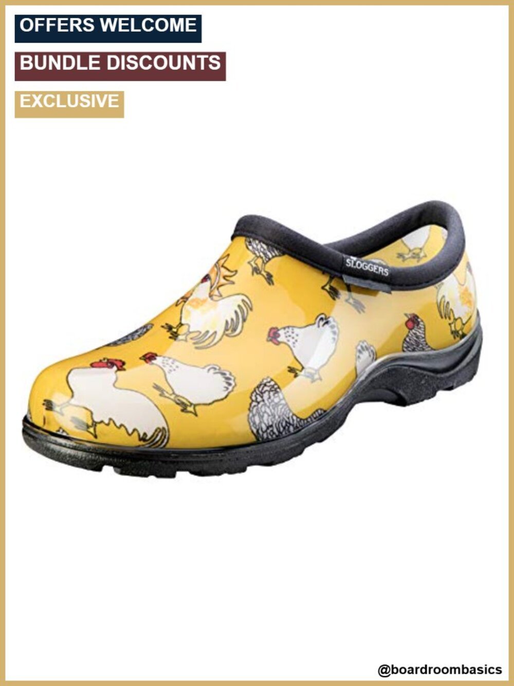 Waterproof Rain and Garden Shoe - Slip-On Clog for Outdoor Use